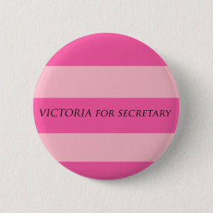 Badge Rond 5 Cm Victoria pour le secrétaire