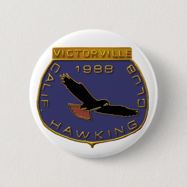 Badge Rond 5 Cm Victorville 1988 (Devant)