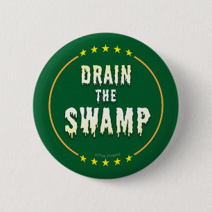 Badge Rond 5 Cm VIDEZ LES MARAIS ! Finies les lobbyistes d'entrepr