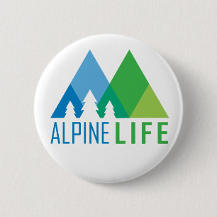Badge Rond 5 Cm Vie alpine