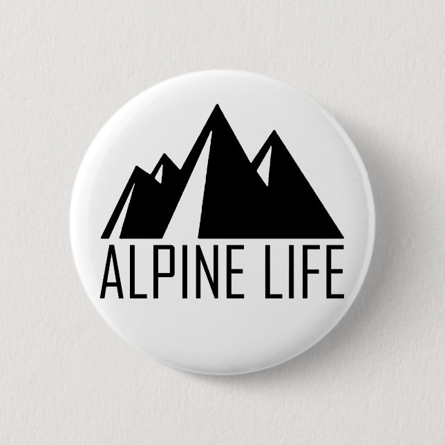 Badge Rond 5 Cm Vie alpine (Devant)