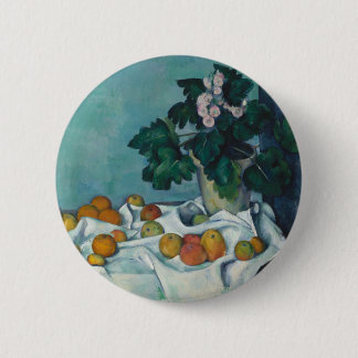 Badge Rond 5 Cm Vie morte avec pommes et primeurs Paul Cézanne