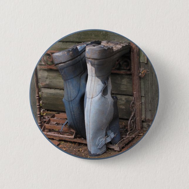 Badge Rond 5 Cm Vieilles bottes (Devant)