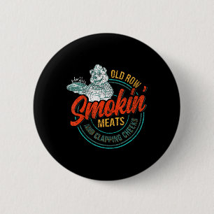 Badge Rond 5 Cm Vielle Rangée Fumée Viandes Et Joues De Clappage D