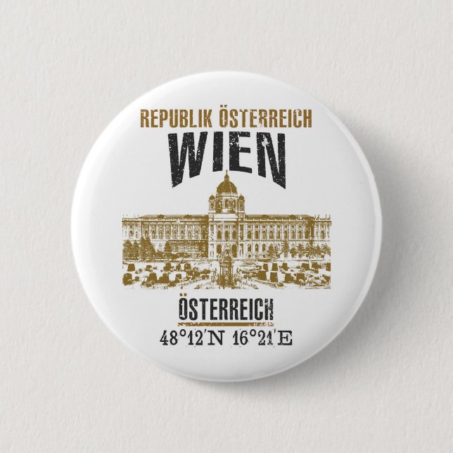 Badge Rond 5 Cm Vienne (Devant)