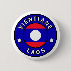 Badge Rond 5 Cm Vientiane Laos