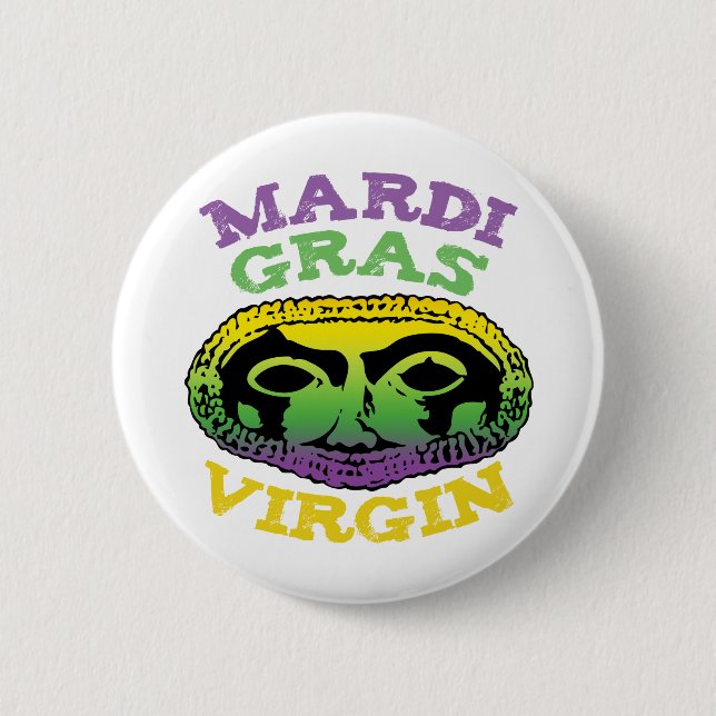 Badge Rond 5 Cm Vierge de mardi gras (Devant)