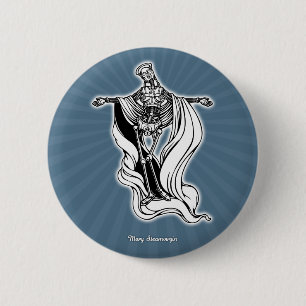 Badge Rond 5 Cm Vierge de vapeur de Mary