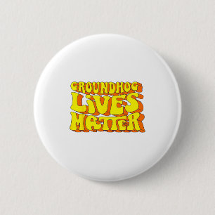 Badge Rond 5 Cm Vies de marmotte Rétro Vintage Amoureux des Animau