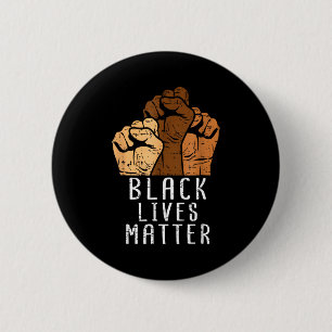Badge Rond 5 Cm Vies Noires Blm Droits Humains Mois de l'Histoire