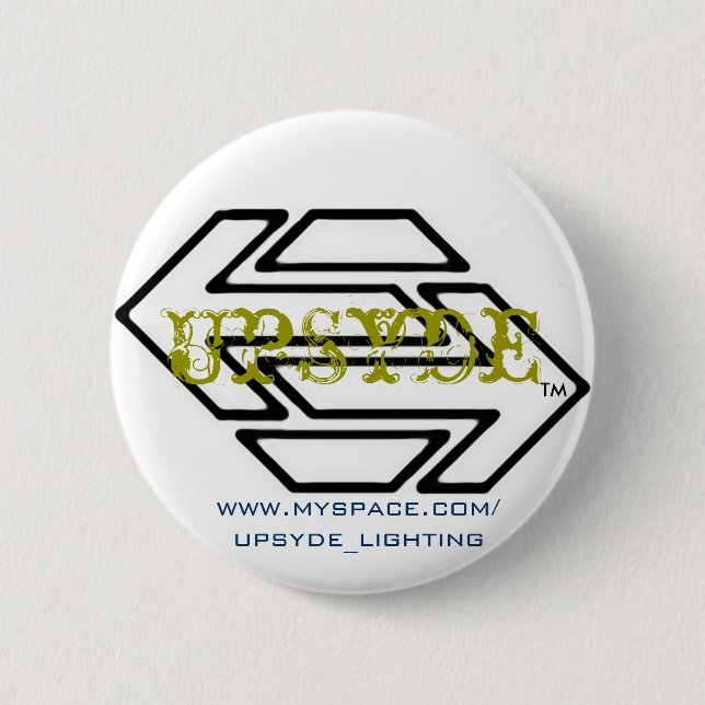 Badge Rond 5 Cm vieux bouton de timey d'upsyde (Devant)