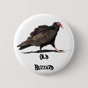 BADGE ROND 5 CM VIEUX BUZZARD
