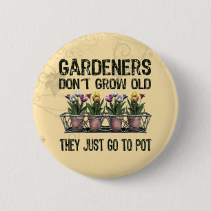 Badge Rond 5 Cm Vieux jardiniers