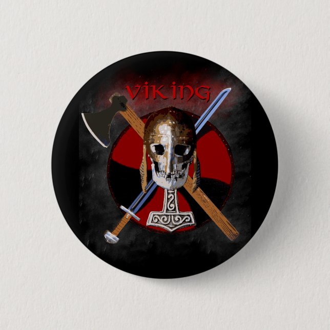 BADGE ROND 5 CM VIKING (Devant)