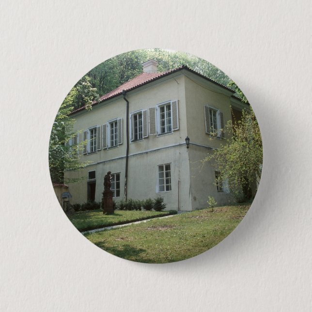 Badge Rond 5 Cm Villa Bertramka-Mozart-Prague (Devant)