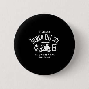 Badge Rond 5 Cm Village De Tierra Del Sol Tv Fl Golf Cart Desi
