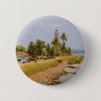 Badge Rond 5 Cm Ville côtière de Galle, Sri Lanka Souvenir de voya