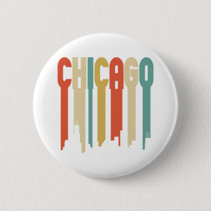 Badge Rond 5 Cm Ville de couleur - Chicago