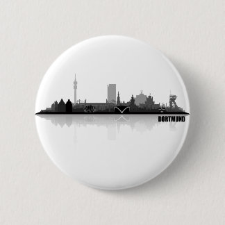 Badge Rond 5 Cm Ville de Dortmund Skyline