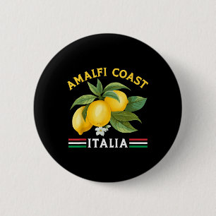 Badge Rond 5 Cm Ville de la côte amalfitaine citrons italiens Ital
