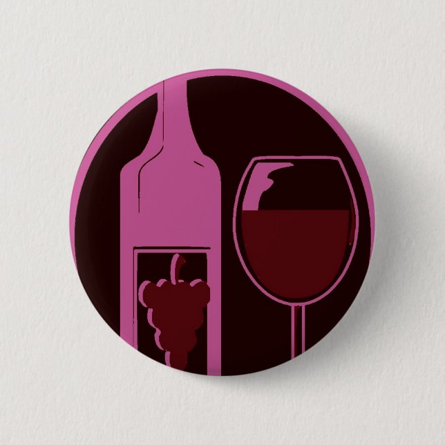 Badge Rond 5 Cm Vin rouge (Devant)