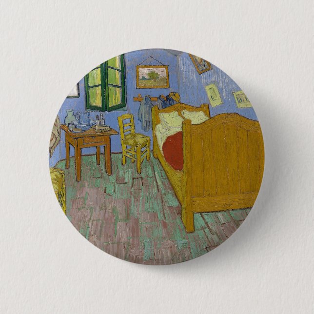 Badge Rond 5 Cm Vincent Van Gogh Bedrome Painting (Devant)
