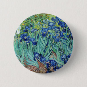 Badge Rond 5 Cm Vincent van Gogh Irises
