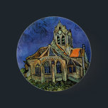 Badge Rond 5 Cm Vincent van Gogh - L'église d'Auvers<br><div class="desc">L'église d'Auvers (1890) de Vincent van Gogh est un Post impressionnisme vintage de peinture religieuse architecturale. Une femme se promenant le long d'un chemin vers la chapelle du village avec de beaux vitraux. Une scène architecturale de la vie quotidienne. À propos de l'artiste : Vincent Willem van Gogh (1853-1890) était...</div>