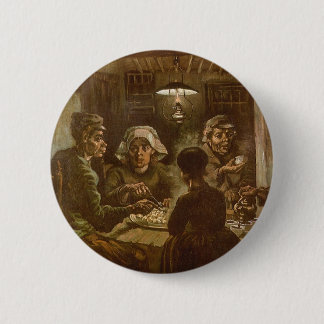 Badge Rond 5 Cm Vincent van Gogh - Les Mangeurs de pommes de terre