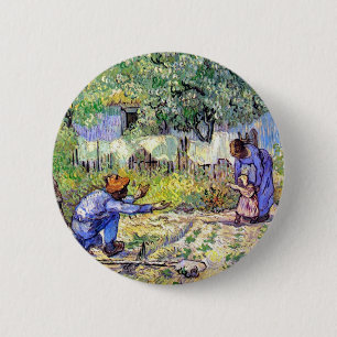 Badge Rond 5 Cm Vincent Van Gogh - Premiers Pas - Fête des Pères A
