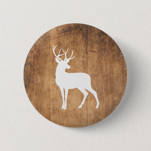 Badge Rond 5 Cm Vintaga Beauté Bois & Cerfs