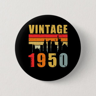 Badge Rond 5 Cm Vintage 1950 Fabriqué En 1950