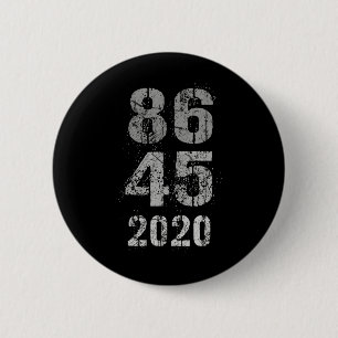 Badge Rond 5 Cm Vintage 8645 J'ai voté Trump dehors 86 45 Code sec