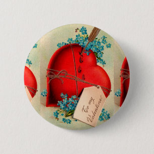 Badge Rond 5 Cm Vintage Big Red