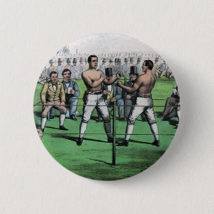 Badge Rond 5 Cm Vintage Boxing, Great Fight for the Championship