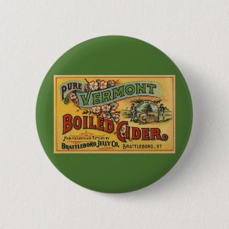 Badge Rond 5 Cm Vintage Brattleboro Jelly Cider bouilli Vermont