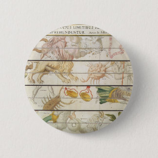 Badge Rond 5 Cm Vintage Celestial Map, Astronomy by John Seller
