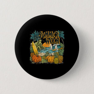 Badge Rond 5 Cm Vintage Cute Éffrayant Été Halloween Funny Summerw