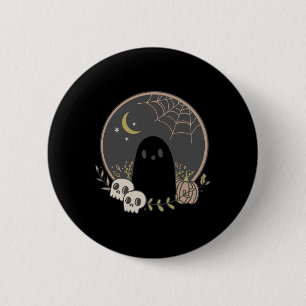 Badge Rond 5 Cm Vintage Fantôme automne Halloween Halloween