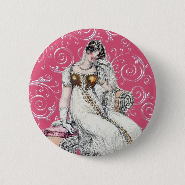 Badge Rond 5 Cm Vintage femme (Devant)