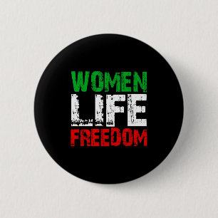 Badge Rond 5 Cm Vintage femmes vie liberté en détresse politique