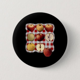 Badge Rond 5 Cm Vintage Ferme Botanique Pomme Automne Automne Cott