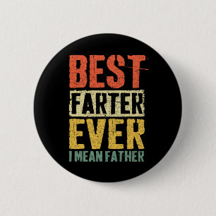 Badge Rond 5 Cm Vintage Fête des Pères Papa Meilleur Pétomane du M