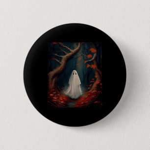 Badge Rond 5 Cm Vintage Gothique Floral Halloween Fantôme Perdu Da