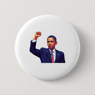 Badge Rond 5 Cm Vintage Obama 2028 Manifestation politique Patriot