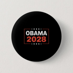 Badge Rond 5 Cm Vintage Obama 2028 Un drôle d'élection politique p