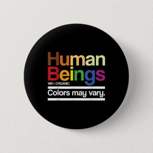 Badge Rond 5 Cm Vintage Rétro Être humain 100% couleur organique m