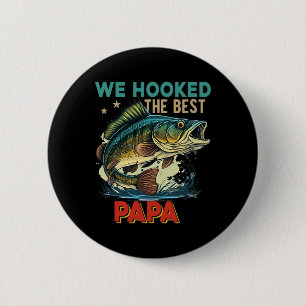 Badge Rond 5 Cm Vintage Retro Nous Avons Accroché Le Meilleur Papa