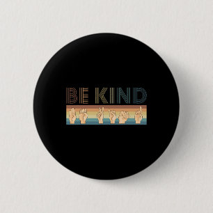 Badge Rond 5 Cm Vintage Retro Soyez un peu sourds