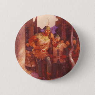 Badge Rond 5 Cm Vintage Robin des Bois et ses Joyeux Hommes par NC
